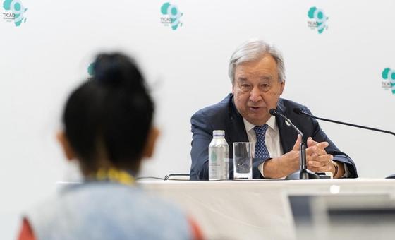 No Japão, Guterres reitera apelo de cessar-fogo em Gaza para salvar vidas